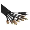 Hama 00220987 Organizador de cables Universal canaleta para cables Negro 1 unidad