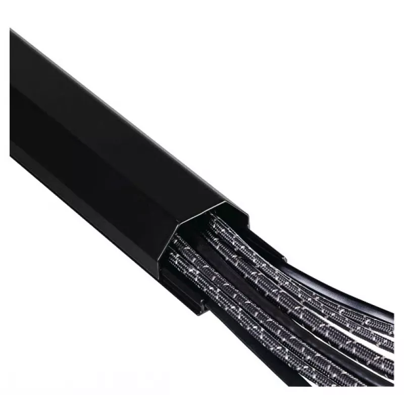 Hama 00220987 Organizador de cables Universal canaleta para cables Negro 1 unidad
