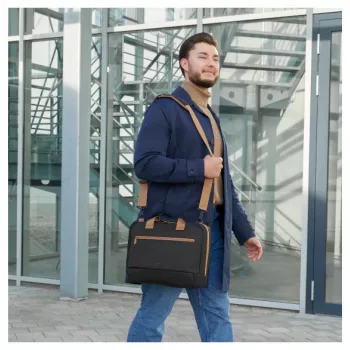 Hama Ultra Lightweight 35,8 cm (14,1 pulgadas) Bolsa toploader Beige, Negro