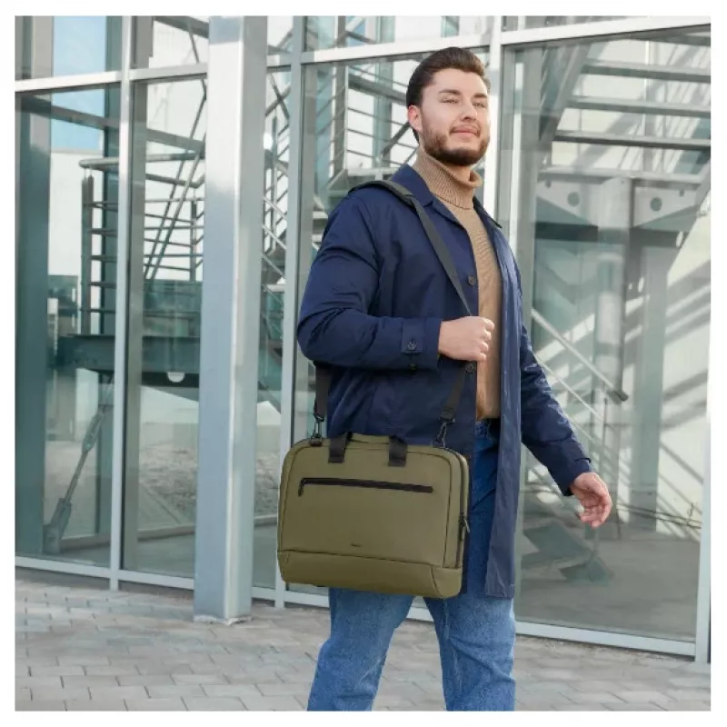 Hama Ultra Lightweight 41,1 cm (16,2 pulgadas) Bolsa toploader Negro, Oliva
