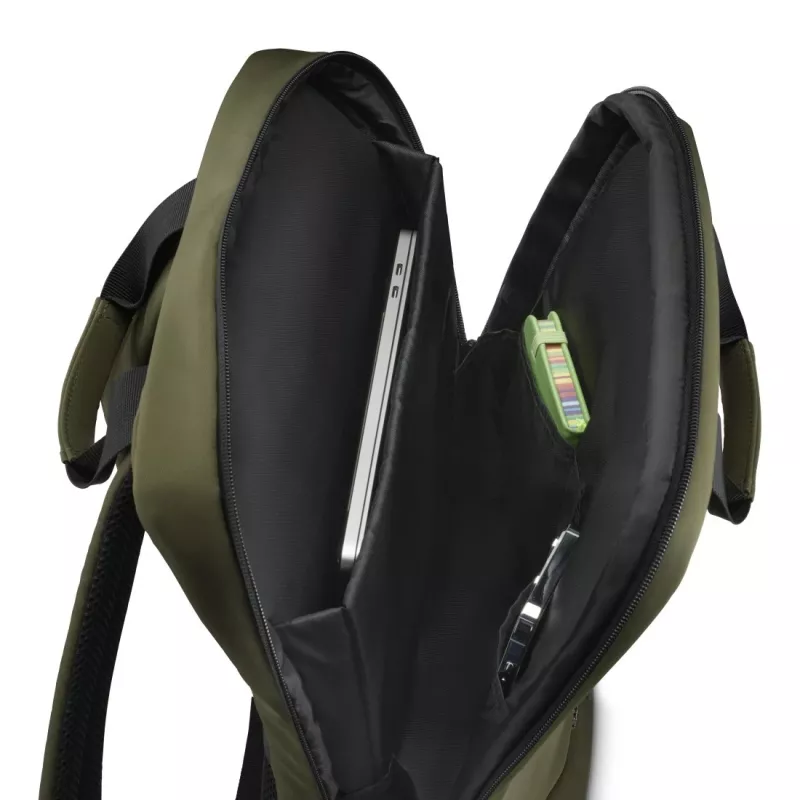 Hama 00222054 Mochila Negro, Oliva Poliéster reciclado
