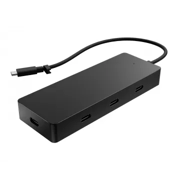 HP 4K USB-C Multiport Hub, USB Type-C, USB Type-C, 10000 Mbit/s, 3840 x 2160, negro, 65 W