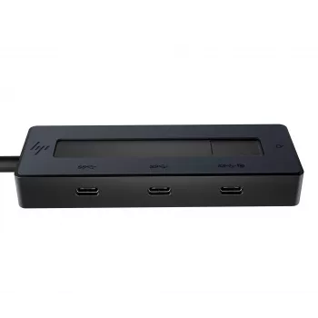 HP 4K USB-C Multiport Hub, USB Type-C, USB Type-C, 10000 Mbit/s, 3840 x 2160, negro, 65 W