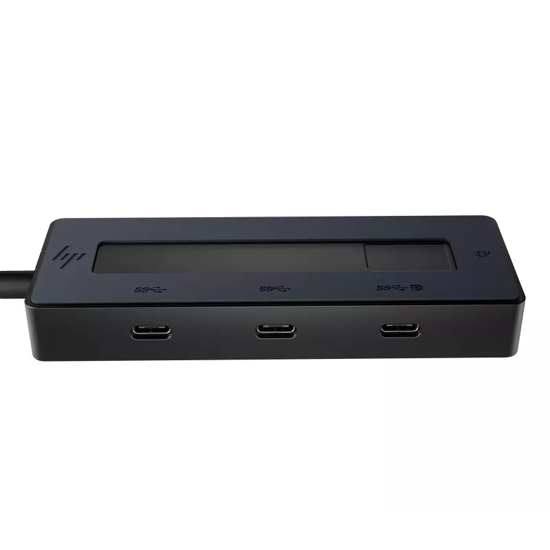 HP 4K USB-C Multiport Hub, USB Type-C, USB Type-C, 10000 Mbit/s, 3840 x 2160, negro, 65 W