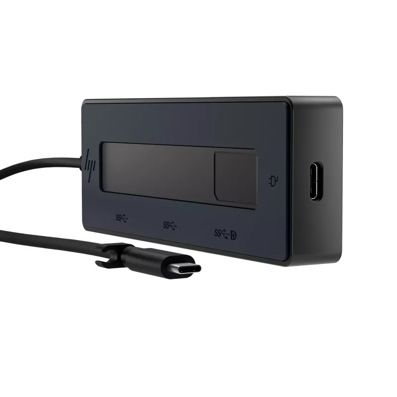 HP 4K USB-C Multiport Hub, USB Type-C, USB Type-C, 10000 Mbit/s, 3840 x 2160, negro, 65 W