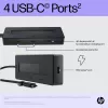 HP 4K USB-C Multiport Hub, USB Type-C, USB Type-C, 10000 Mbit/s, 3840 x 2160, negro, 65 W