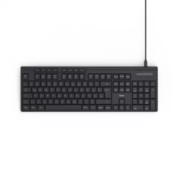 Hama CK-200 Teclado Home/Office USB QWERTZ Alemán Negro