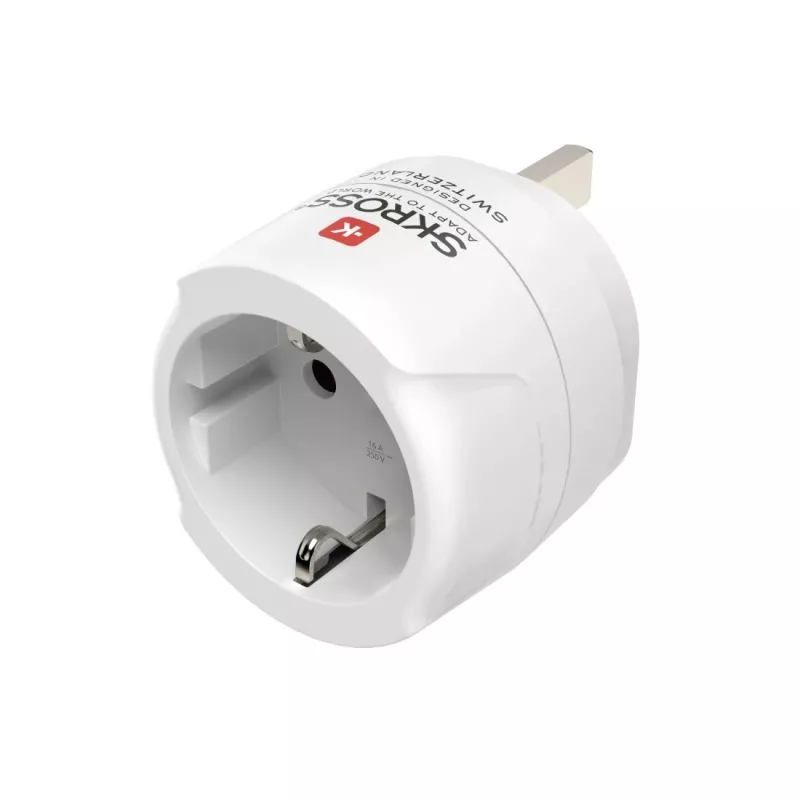 Hama 00223483 Adaptador de viaje Type-G (UK) Type-F Blanco