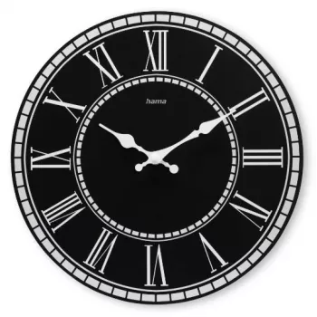 Hama Rab Reloj de cuarzo redondo negro