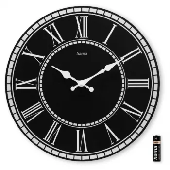 Hama Rab Reloj de cuarzo redondo negro
