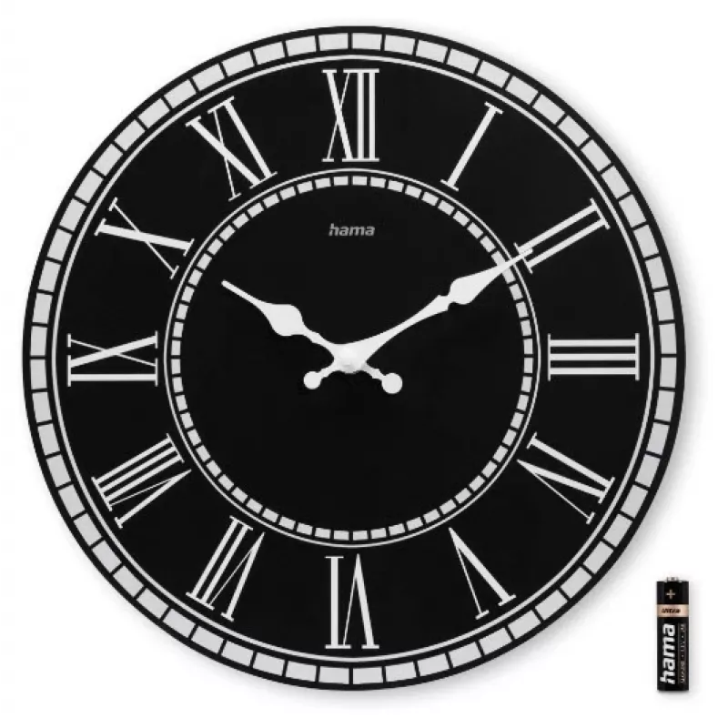 Hama Rab Reloj de cuarzo redondo negro