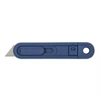 Cúter Wedo 76 9811 azul cuchilla recambiable ancho 44 mm largo 135 mm grosor 4 mm
