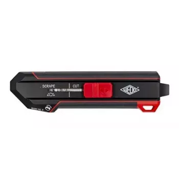 Cuchillo universal WEDO 78 822 negro rojo cuchilla recambiable 50 mm 175 mm