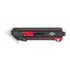 WEDO 78822 Premium cúter-rascador con función de giro de la hoja, negro/rojo