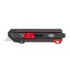 WEDO 78822 Premium cúter-rascador con función de giro de la hoja, negro/rojo