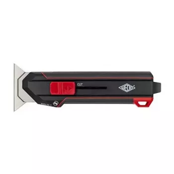 Cuchillo universal WEDO 78 822 negro rojo cuchilla recambiable 50 mm 175 mm