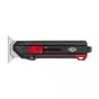 Cuchillo universal WEDO 78 822 negro rojo cuchilla recambiable 50 mm 175 mm