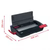 GBC CombBind CB12 encuadernadora de canutillo de plástico, negro/plata