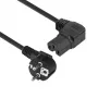 Cable de alimentación ACT CEE 7/7 conector macho (acodado) - C15 (acodado a la derecha) IEC60320 negro 1,5 m