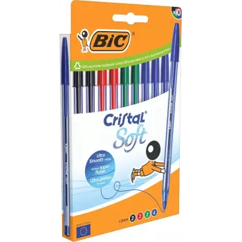 Bolígrafo de palanca BIC 516359 colores surtidos 10 uds.