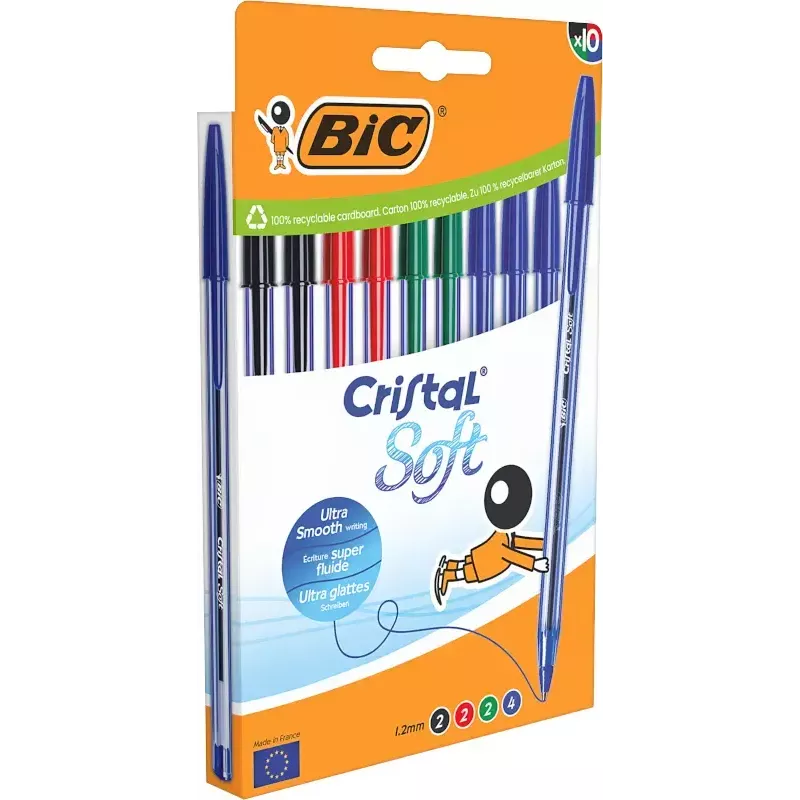 Bolígrafo de palanca BIC 516359 colores surtidos 10 uds.