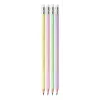 BIC Evolution Pastel lápices HB con goma de borrar, 10 uds., Pink/Purple/Green/Yellow