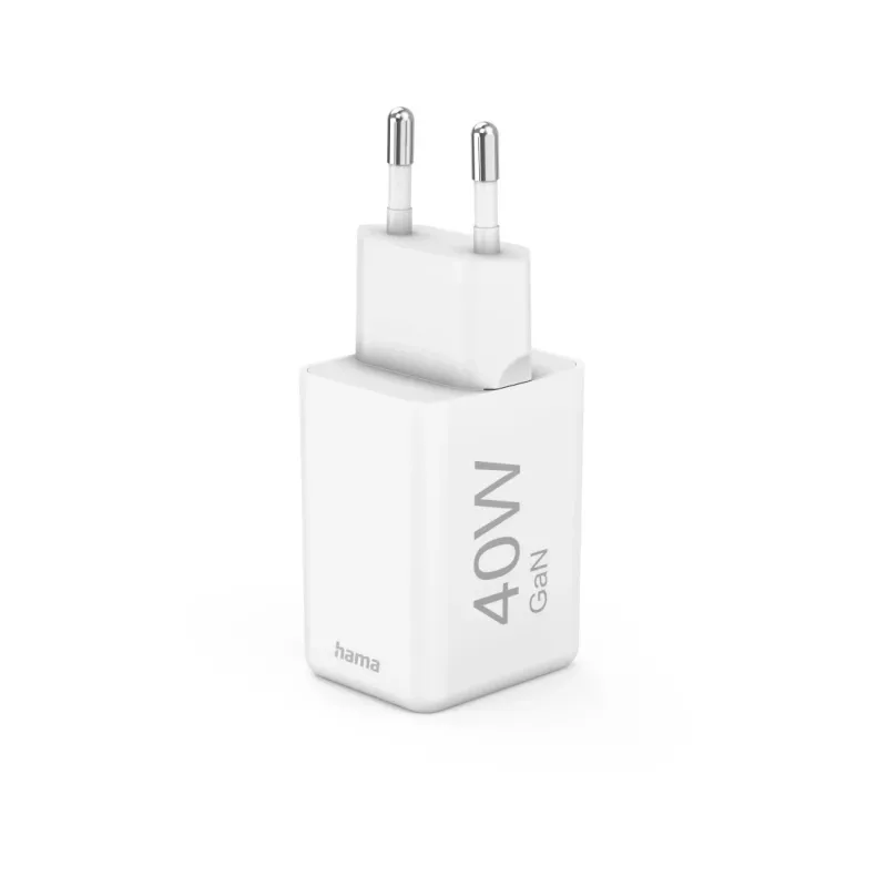 Hama 00201989 Cargador móvil para auriculares, portátil, batería externa, smartphone, tablet Blanco Carga rápida CA Interior