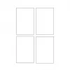Avery Quick&Clean C2318-25i tarjetas, 82,6 x 127 mm, 260 g/m², blanco, 100 tarjetas (25 hojas x 4)