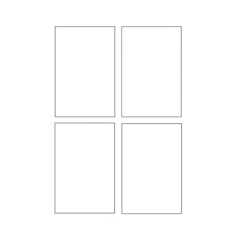 Avery Quick&Clean C2318-25i tarjetas, 82,6 x 127 mm, 260 g/m², blanco, 100 tarjetas (25 hojas x 4)