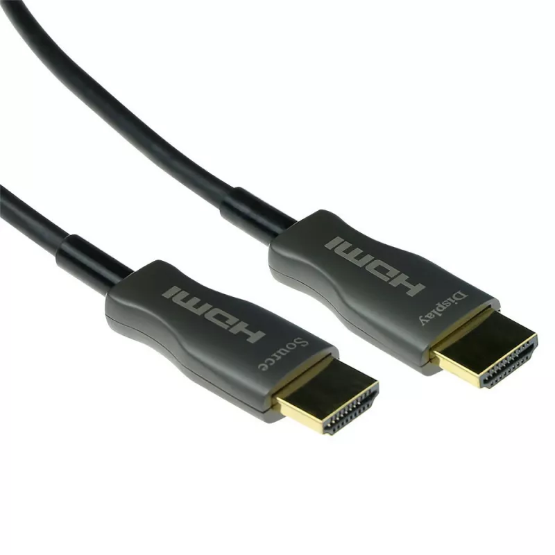 ACT Cable óptico activo HDMI Premium 4K de 25 metros v2.0 conector HDMI-A macho – conector HDMI-A macho