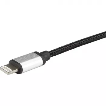 Cable Lightning Renkforce RF-4683966 3m negro plata