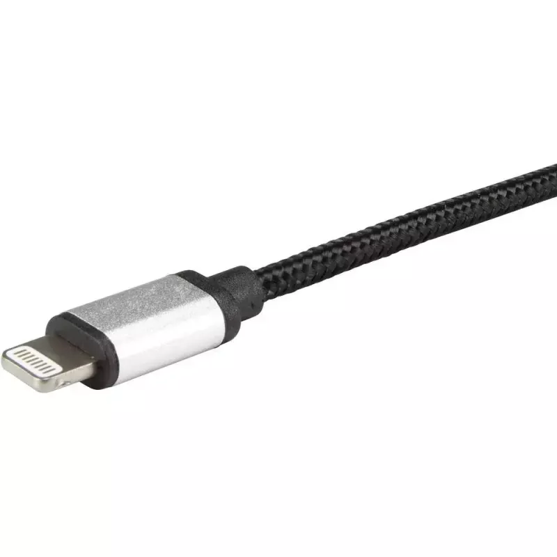 Cable Lightning Renkforce RF-4683966 3m negro plata