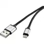 Cable Lightning Renkforce RF-4683966 3m negro plata