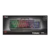 Teclado gaming Trust GXT 856 Torac USB QWERTZ Alemán Negro RGB LED