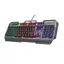 Teclado gaming Trust GXT 856 Torac USB QWERTZ Alemán Negro RGB LED