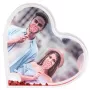 Marco de fotos individual Hama Heart rojo, transparente