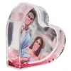 Marco de fotos individual Hama Heart rojo, transparente
