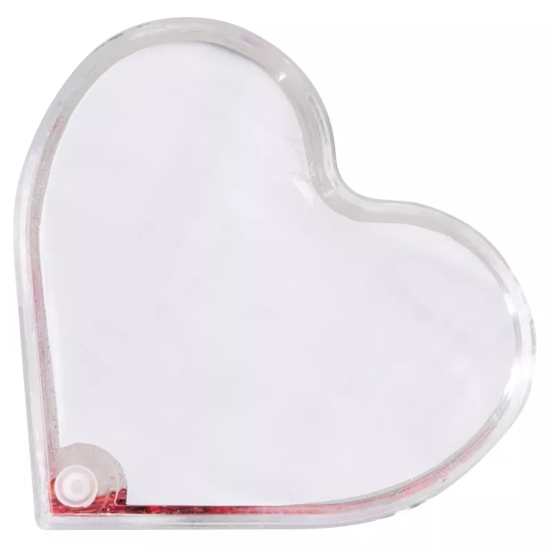 Marco de fotos individual Hama Heart rojo, transparente