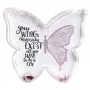 Marco de fotos individual Hama Butterfly rosa, transparente