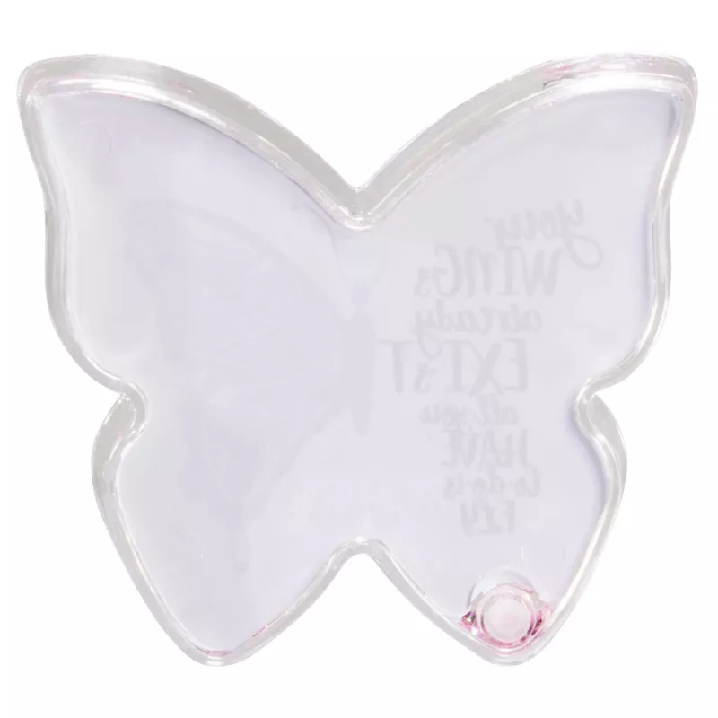Marco de fotos individual Hama Butterfly rosa, transparente
