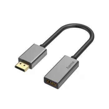 Adaptador de cable de vídeo Hama 00200329 DisplayPort HDMI negro