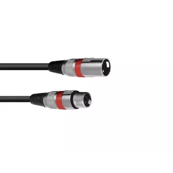 Cable de audio Omnitronic 30220406 1 m XLR 3 polos negro