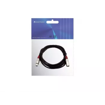 Cable de audio XLR 3 polos Omnitronic 3022050R 5 m negro