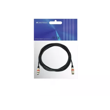 Cable de audio XLR 3 polos Omnitronic 3022052R 7,5 m negro
