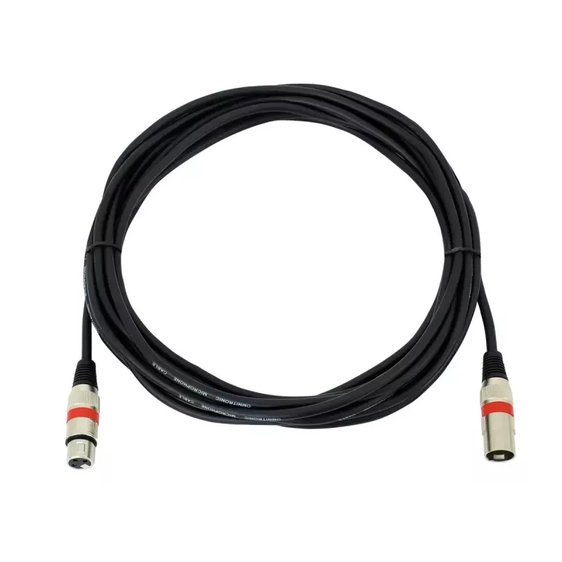 Cable de audio XLR 3 polos Omnitronic 3022052R 7,5 m negro