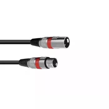 Cable de audio XLR 3 polos Omnitronic 3022052R 7,5 m negro