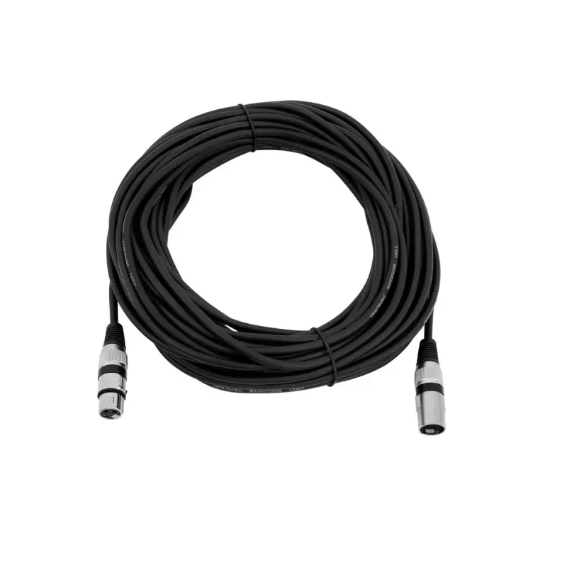 Cable de audio Omnitronic 3022058N 20 m XLR (3 polos) negro
