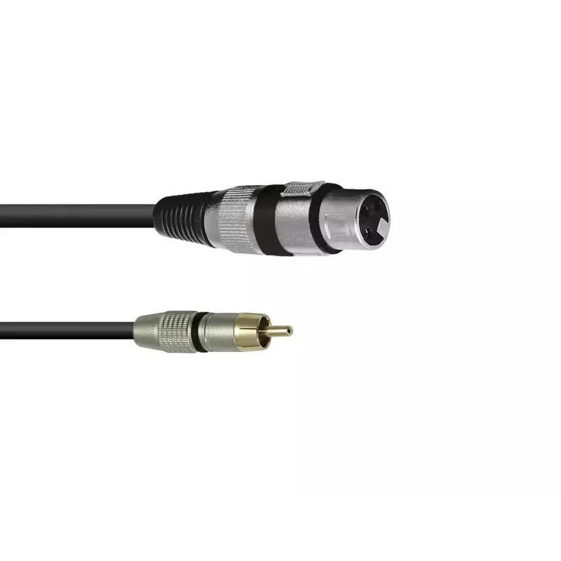 Cable de audio XLR (3 polos) RCA Omnitronic 3022075J 0,15 m negro