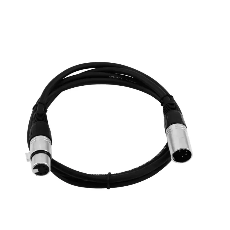 Cable de audio Omnitronic 30220763 1 m XLR 5 polos negro