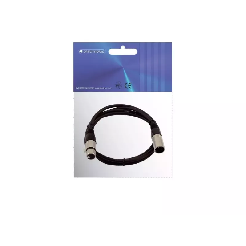 Cable de audio XLR 5 polos Omnitronic 30220765